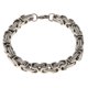 thumbnail image 2 of cubana de eslabones de acero inoxidable de primera con cierre de langosta para hombres moteros Plata SM SunniMix Pulsera de cadena de eslabones cubanos, 2 of 8