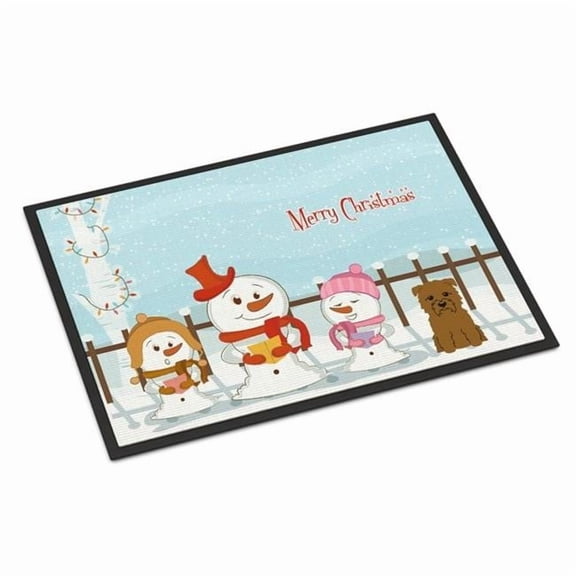 Carolines Treasures Merry Christmas Carolers Glen of Imal Tan Door Mat Indoor Rug or Outdoor Welcome Mat 24x36 Doormat