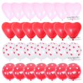 thumbnail image 4 of Kit de decoración de Globos con forma de corazón rojo, 28 piezas, decoración de boda, regalos para el Día de San Valentín, confeti de látex impreso, helio, 4 of 4