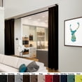 thumbnail image 4 of Premium Heavy Duty Room Divider Curtain / Patio Curtain with Grommet 1 Panel - Chocolate 180" x 108", 4 of 4