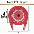 thumbnail image 4 of (3 pack) Korky Toilet Flapper Red Rubber For Universal, 4 of 6