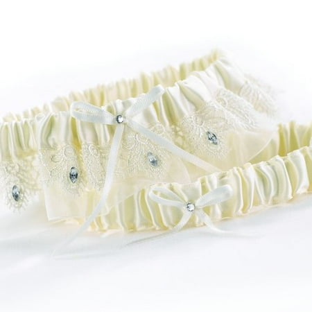 Le Prise Ivory Sparkling Elegance Garter