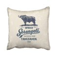 thumbnail image 1 of Funda de Almohada ABPHQTO Búfalo Africano Parque Nacional Serengeti Tanzania Vintage 50x50 cm, 1 of 1