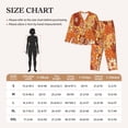 thumbnail image 6 of Disketp Pajamas Set Long Sleeve Sleepwear Womens Button Down Nightwear Pj Sets-Hippie Flower, 6 of 9
