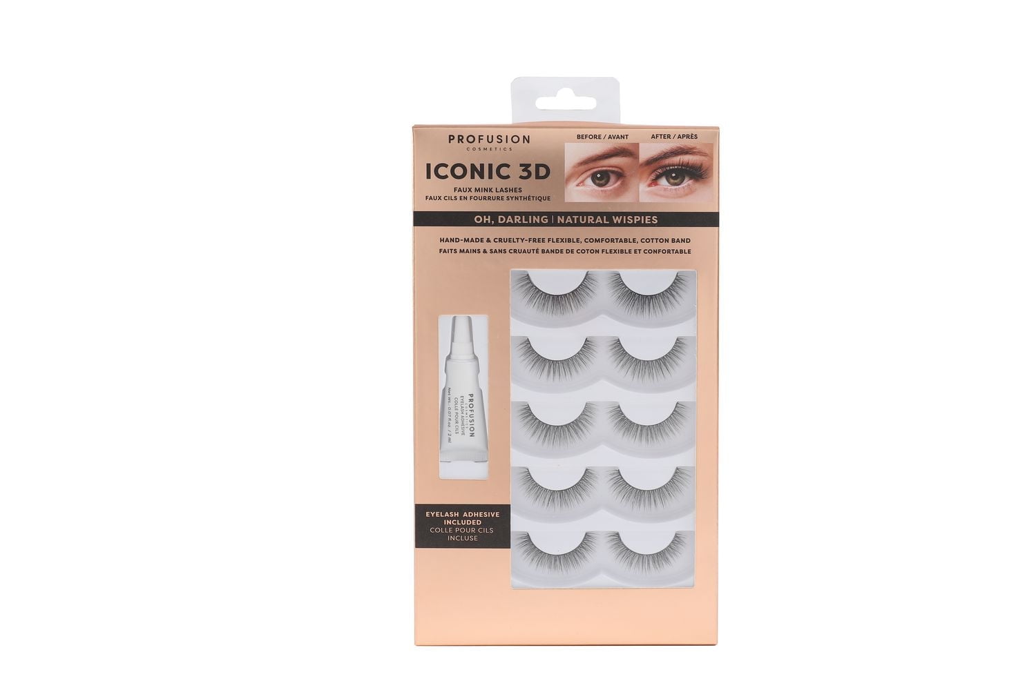 PROFUSION COSMETICS | Iconic 3D Faux Mink Lashes 5 Pair, Oh Darling