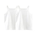thumbnail image 3 of Teylalorva Kids Girls Cotton Underwear Sleeveless Classic Fit Comfort Soft Summer Casual Trendy Tank Tops 2PC A White Size 0T, 3 of 10