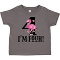 thumbnail image 3 of Inktastic 4th Birthday Flamingo Girls Toddler T-Shirt, 3 of 5