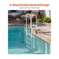 thumbnail image 2 of VEVOR Pool Ladder Thickened 4-Step & 2 Handrails of 300 lb Capacity for 48-54 In Pool, 2 of 9