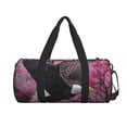 thumbnail image 2 of Fotbe Flower Bald Eagle Pattern Foldable Sports Gym Bag with Wet Dry Pocket, Ultralight Travel Bag, Large Capacity Duffel Bag, Splash Proof Carry on Bag, Overnight Bag, Weekender Bag, 2 of 8