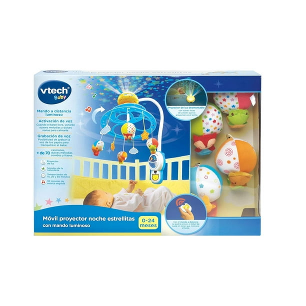 Movil Proyector noche estrellitas Vtech Baby Proyector con mando luminoso