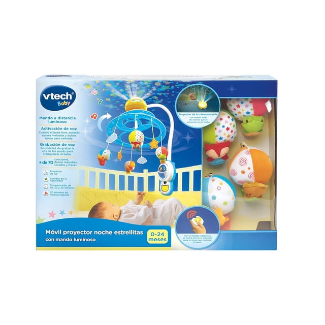 Movil Proyector noche estrellitas Vtech Baby Proyector con mando luminoso