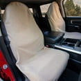 thumbnail image 2 of Leader Accessories New Anti-Slip Towel Car Front Seat Cover for Cars 2pcs,Beige, 2 of 5