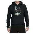 thumbnail image 2 of Hope is An Anchor For The Soul Hebrews 6:19 Inspirational/Christian Unisex Graphic Hoodie Sweatshirt, Black, 2XL, 2 of 3