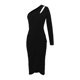 thumbnail image 2 of Gibobby Vestidos cortos de mujer Vestido ligero de falda a la cadera con paquete holgado adelgazante de cintura Sexy a la moda para mujer(Negro,G), 2 of 3