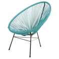 thumbnail image 2 of Costa Lounge Chair , Wire Lounge Chair, Plastic Lounge Chair, Beach Lounge Chair, Indoor-Outdoor Lounge Chair, Patio Lounge Chair,Rattan,Weather Resistant, Oval Lounge Chair,Acapulco style, 2 of 3