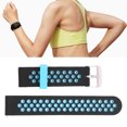 thumbnail image 5 of NFTIGB Silicone Band Compatible for Amazfit GTR 3, GTR 2, Bip S, Bip U Smartwatch Replacement 20mm Breathable Air Hole Sport Wristbands, Black Blue, for Men and Women, Durable Quick Release Strap, 5 of 9