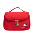 thumbnail image 2 of Bolsa de cosméticos portátil de gran capacidad con estampado bonito de Hello Kitty, bolsa de lavado, bolsa de almacenamiento de productos para el cuidado de la piel simple, moda para mujer, 2 of 4