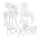 thumbnail image 4 of 4 mini estatuas de unicornio para colorear, para pintar, para niños, con diseño de unicornio, 4 of 7