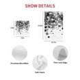 thumbnail image 7 of Black Gradient Kitchen Dish Towels for Drying Dishes Set of 3, Abstract Polka Dots Vintage Modern Art Waffle Weave Microfiber Hand Tea Bathroom Towels Quick Dry & Absorbent Towel 12x12, 7 of 7