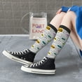 thumbnail image 3 of Lsque Hello Printed Crew Socks Men's Women's LightWeight Thin Casual Calf Socks ,Knee High Socks,Cotton Socks, 3 of 9