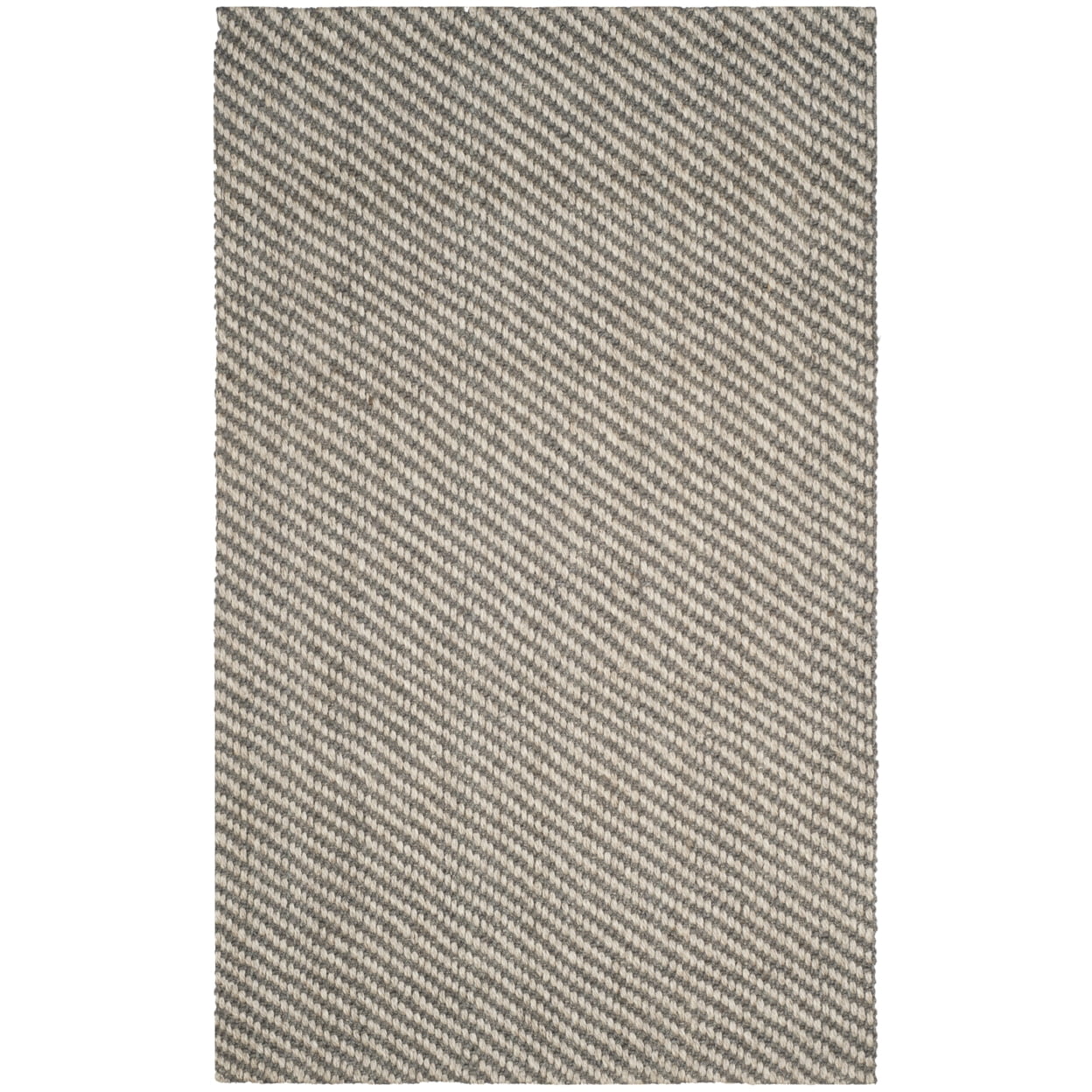 SAFAVIEH Natural Fiber Dilara Braided Area Rug, Natural/Grey, 5' x 8'