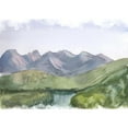 thumbnail image 3 of Shefranov, Olga 14x11 Black Modern Framed Museum Art Print Titled - Mountain Scape, 3 of 5