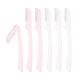 thumbnail image 1 of Maquinilla de afeitar para cejas Unique Bargains 6 uds Plegable Acero Inoxidable Blanco Rosa, 1 of 1