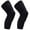 Black, variant on PISIQI Knee Pads Compression Long Leg Cover Anti-Collision Support Suitable for Basketball, Football, Volleyball Cycling (1 Pair)
