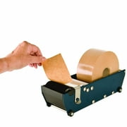 Packer EPS80 Manual Pull & Tear Gummed 3" Kraft Paper Tape Dispenser, Accepts Gummed Side In and Gummed Side Out, Up to 80mm Wide, Roller moistens Tape when pulled Forward and Blade cuts in Length