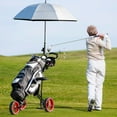 thumbnail image 2 of Costway Chariot de Golf Pliable à 3 Roues à Pousser et Tirer avec Siège, Tableau de Bord, Sac, Rouge, 2 of 10
