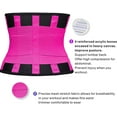 thumbnail image 4 of PANuYIN Waist Trimmer Trainer Belt for Women Men Weight Loss Premium Neoprene Sport Sweat Workout Slimming Body Shaper Sauna Exercise (Pink, S), 4 of 6