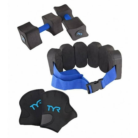UPC: 0036702397469 | TYR Aquatic Fitness Kit Blue & Black
