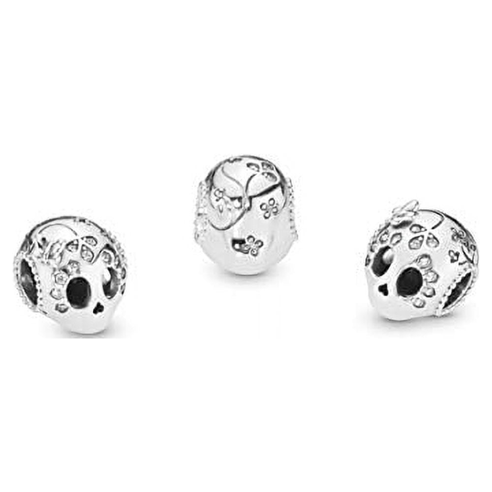 PANDORA Sparkling Skull Charm