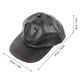 thumbnail image 4 of Gorra de béisbol negra con protección para los oídos, cálida, cómoda, ajustable, informal, elegante, impermeable, de cuero para personas mayores, 4 of 8