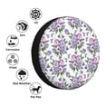 thumbnail image 2 of Kdxio Violets Flowers for Tire Cover Wheel Protectors Tyre Covers Weatherproof Wheel Covers Universal Fit for Trailer Rv SUV Truck Camper Travel Trailers 16 inch, 2 of 5
