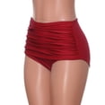 thumbnail image 3 of Women's High Waisted Swim Bottom Ruched Bikini Tankini Swimsuit Briefs Plus Size, 3 of 4