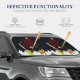 thumbnail image 4 of Gaeub Merry Christmas Elk Foldable Auto Sun Blocker Visor, Sunshade for Car Front Window, Keeps Your Vehicle Cool - Small, 4 of 7