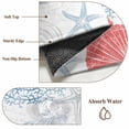 thumbnail image 6 of 5'x8' Area Rugs, Blue Red Coastal Nautical Indoor Outdoor Area Rug for Living Room Bedroom, Beach Sea Turtle Ocean Coral Starfish Washable Bathroom Rugs Kitchen Floor Carpet Mats Home Decor Aesthetic, 6 of 8