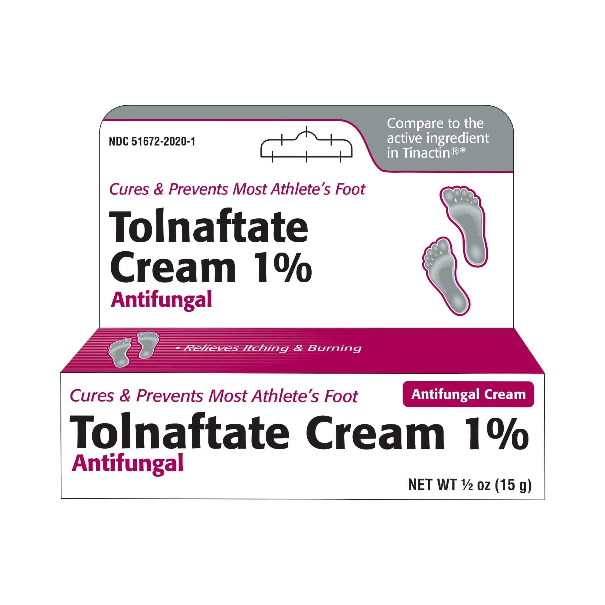 Taro Tolnaftate 1% Foot Pain Antifungal Cream, 0.5 Oz