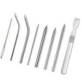 thumbnail image 3 of PAMINGONO 9 in 1 Braiding Tools Set with Weaving Needle Silver Metal Utensil for DIY Crafts, 3 of 8