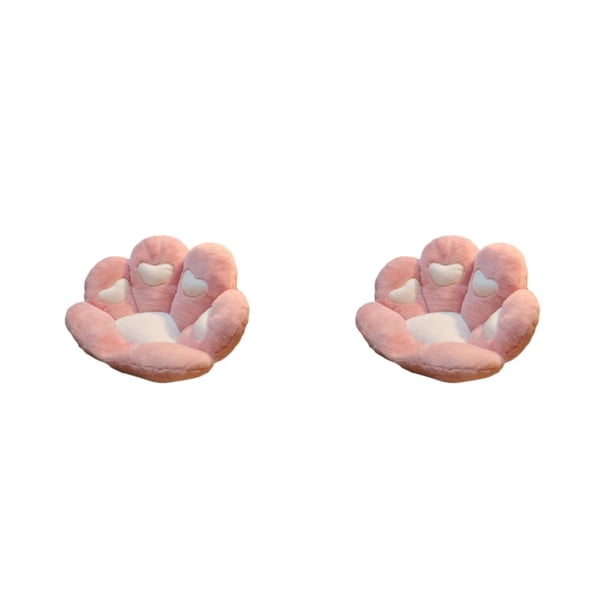 Toystoory Cojín de respaldo de pata de gato, cojín de sofá de peluche, colchón de apoyo para la cintura, cojín para silla de invierno, Type2 NO2