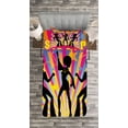 thumbnail image 3 of Ambesonne Party Quilted Bedspread Set 2 Pcs, Disco Dance Funky, Twin Size, Multicolor, 3 of 3