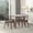 Brown + Dark Gray, variant on Noble House Unity Carlos Dining Chair Set, Velvet Upholstery with Solid Wood Legs, Set of 2, Dark Yellow and Brown