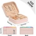 thumbnail image 4 of Coolnut Travel Small Jewelry Case Beautiful Tie Dyeing Jewelry Organizer Jewelry Box Birthday Gifts Women Mom Friends Female Sister Bridesmaid Girl Gifts Idea49 Women Gifts, 4 of 7