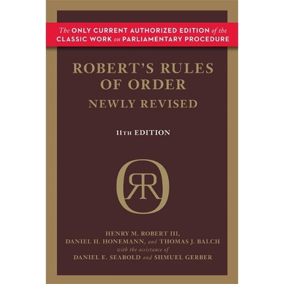 Pre-Owned Robert's Rules of Order (Newly Revised, 11th edition) (Edition 11) (Hardcover)