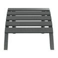 thumbnail image 3 of WestinTrends Outdoor Patio HDPE Adirondack Ottoman Footrest, Gray, 3 of 13