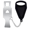 thumbnail image 1 of Cerradura de puerta portátil, pestillo de seguridad, cerradura de metal, cerradura de seguridad antirrobo para habitación de casa, hotel, alojamiento de viaje, cerradura de seguridad para puerta, 1 of 4