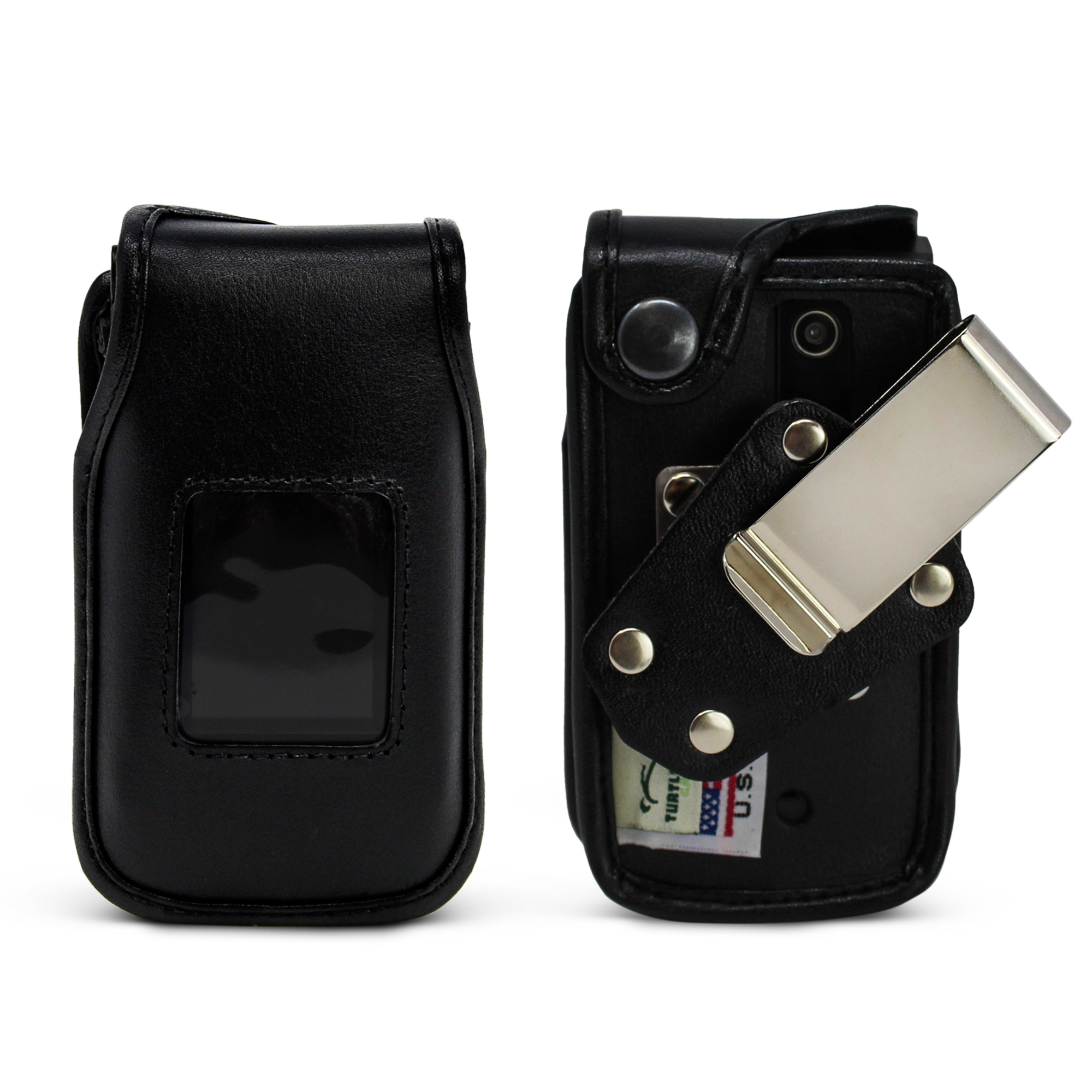 Orbic Journey Flip Phone Case Turtleback Black Clip