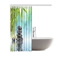 thumbnail image 2 of BPBOP Japanese Shower Curtain, Zen Stones Bamboo Polyester Fabric Shower Curtain Bathroom Sets 60x72 Inches, 2 of 3
