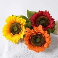 thumbnail image 5 of HAOSHICS Sunflowers Artificial Flowers with Long Stem Fake Sunflowers Bulk Fall Decoration for Wedding Home Birthday Party Outdoor Indoor Decor, 5 of 6